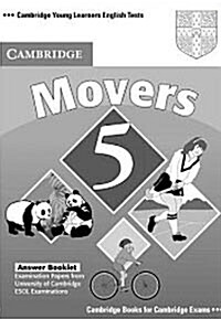 Cambridge Young Learners English Tests Movers 5 Answer Booklet : Examination Papers from the University of Cambridge ESOL Examinations (Paperback)