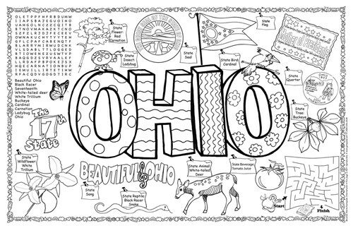 Ohio Symbols & Facts Funsheet - Pack of 30 (Loose Leaf)