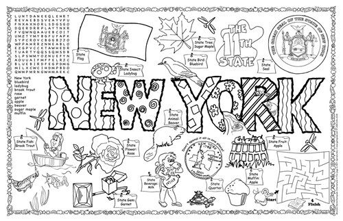 New York Symbols & Facts Funsheet - Pack of 30 (Loose Leaf)