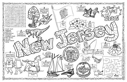 New Jersey Symbols & Facts Funsheet - Pack of 30 (Loose Leaf)