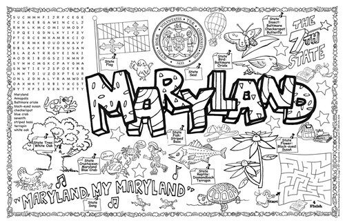 Maryland Symbols & Facts Funsheet - Pack of 30 (Loose Leaf)