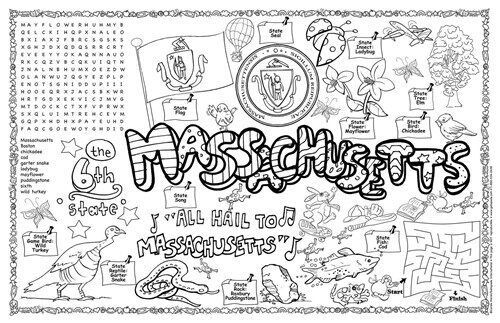 Massachusetts Symbols & Facts Funsheet - Pack of 30 (Loose Leaf)