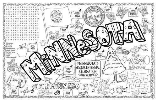 Minnesota Symbols & Facts Funsheet - Pack of 30 (Loose Leaf)