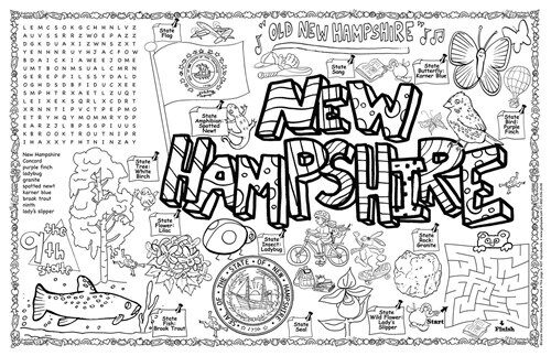 New Hampshire Symbols & Facts Funsheet - Pack of 30 (Loose Leaf)