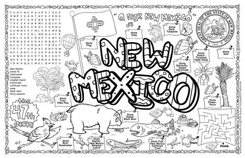 New Mexico Symbols & Facts Funsheet - Pack of 30 (Loose Leaf)