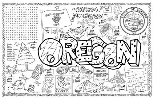 Oregon Symbols & Facts Funsheet - Pack of 30 (Loose Leaf)