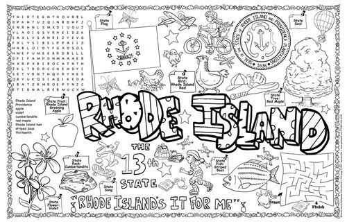 Rhode Island Symbols & Facts Funsheet - Pack of 30 (Loose Leaf)