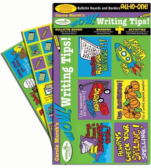 Carole Marshs Wow! Writing Tips! Bulletin Boards with Borders (Hardcover)