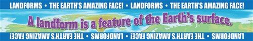 Landforms: Earths Amazing Face! Bulletin Board Borders (Hardcover)