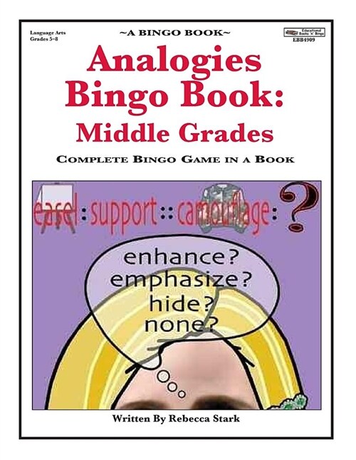 Analogies Bingo Book: Middle Grades: Complete Bingo Game in a Book (Paperback)