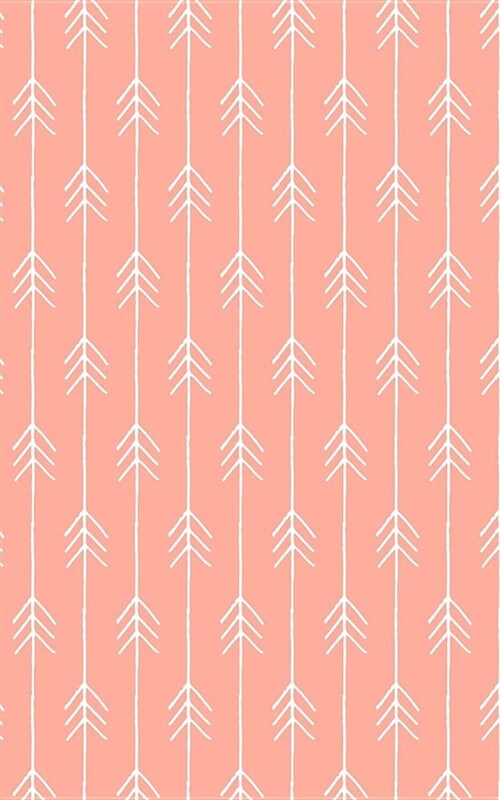 Melon Chevron Arrows - Lined Notebook with Margins - 5x8: 101 Pages, 5 X 8, College Ruled, Journal, Soft Cover (Paperback)