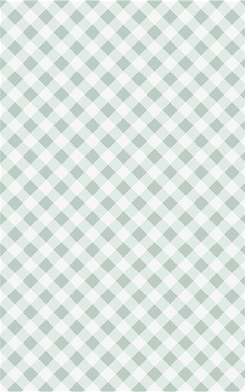 Mint Green Checker - Lined Notebook with Margins - 5x8: 101 Pages, 5 X 8, College Ruled, Journal, Soft Cover (Paperback)
