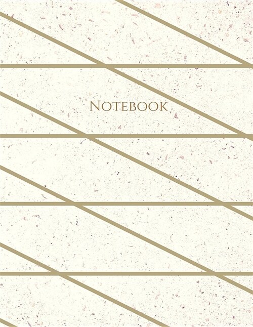 Notebook: Large Lined Notebook Marble Lined Modern (Paperback)