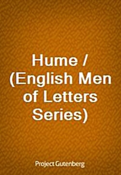 Hume / (English Men of Letters Series)