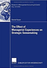 The Effect of Managerial Experiences on Strategic Sensemaking (Paperback)