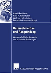 Unternehmertum Und Ausgr?dung: Wissenschaftliche Konzepte Und Praktische Erfahrungen (Paperback, 2007)