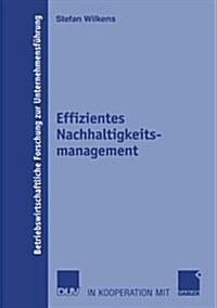 Effizientes Nachhaltigkeitsmanagement (Paperback)