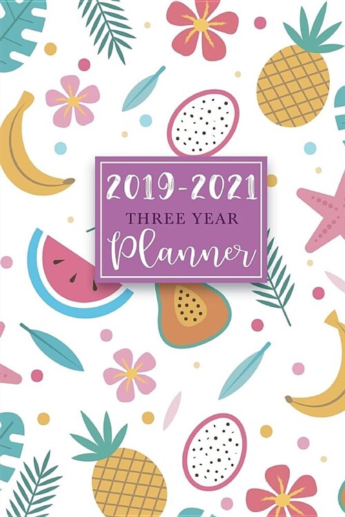 2019-2021 Three Year Planner: 36 Months Calendar Monthly Schedule Organizer, 3 Year Planner 2019-202, Pocket Planner, Agenda Appointment Notebook 6 (Paperback)