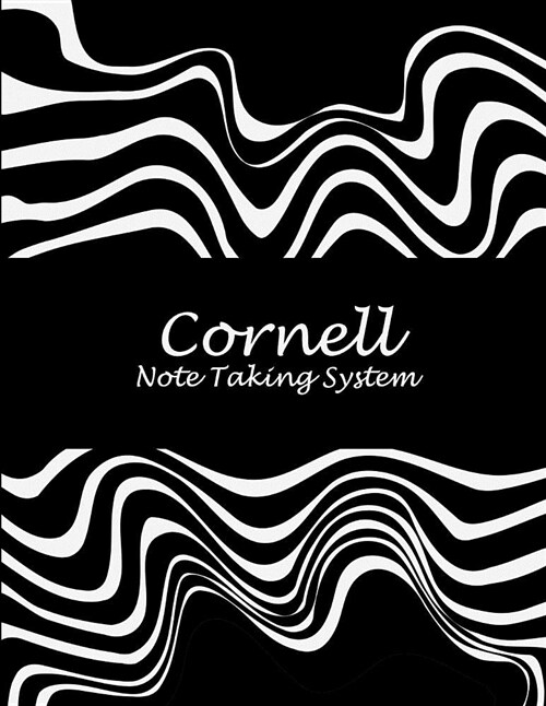 Cornell Note Taking System: Black White Art Work, 8.5 x 11 Cornell Notes Journal, Note Taking Notebook, Cornell Note Taking System Book, School (Paperback)