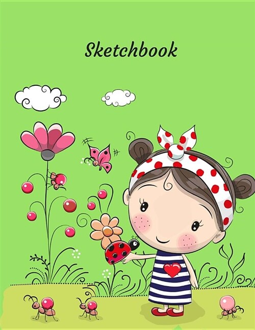 Sketchbook: Cute Beginners Sketchbook for Children: 100+ Pages of 8.5 X11 Large Blank Sketch Book for Drawing or Doodling, Sketchp (Paperback)