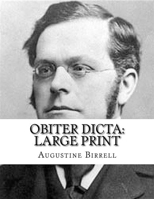 Obiter Dicta: Large Print (Paperback)