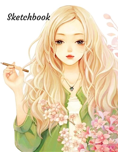 Sketchbook: Cute Fashion Sketchbook for Children: 100+ Pages of 8.5 X11 Large Blank Sketch Book for Drawing or Doodling, Sketchpad (Paperback)