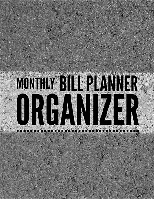 Monthly Bill Planner Organizer: Cool Design Bill Payment Planner, Money Organizer, Debt Tracker, Simple Home Budget Spreadsheet, Cute Beach Cover Larg (Paperback)