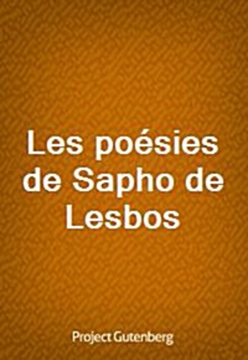 Les poesies de Sapho de Lesbos