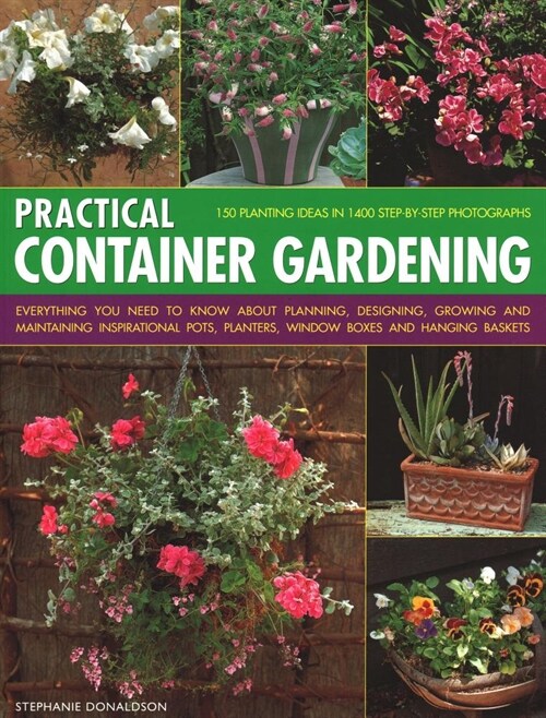 Practical Container Gardening : 150 planting ideas in 140 step-by-step photographs: Everything you need to know about planning, designing, growing and (Paperback)