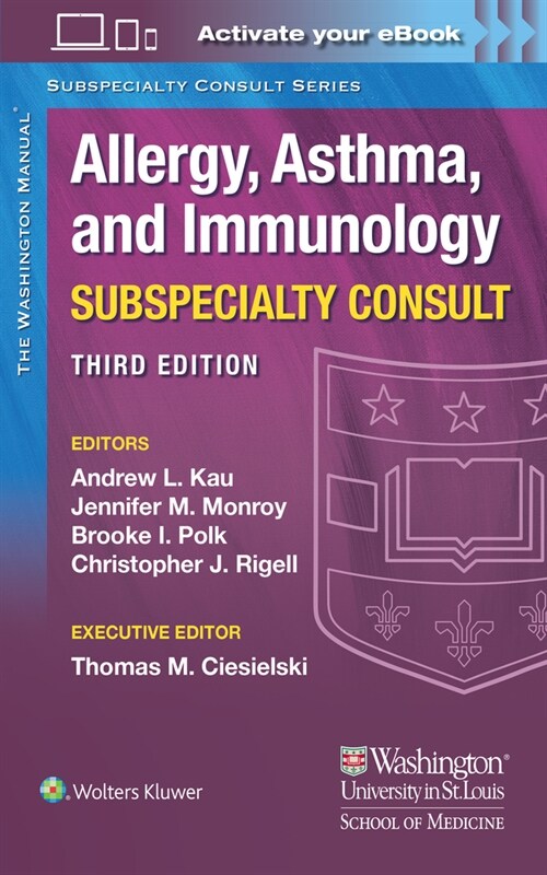 The Washington Manual Allergy, Asthma, and Immunology Subspecialty Consult (Paperback, 3)