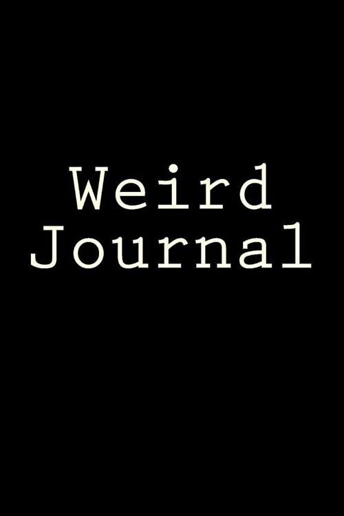 Weird Journal (Paperback, JOU)