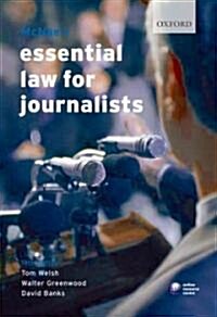 McNaes Essential Law for Journalists (Paperback, 19th)