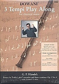 Handel - Sonata in a Minor Op. 1 No. 4 for Treble Alto Recorder and Basso Continuo (Paperback, Compact Disc)