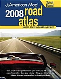 American Map 2008 United States Road Atlas (Paperback, Spiral)