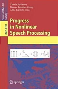 Progress in Nonlinear Speech Processing (Paperback)