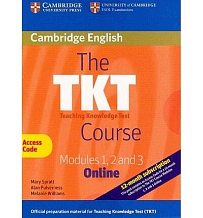 The TKT Course Modules 1, 2 and 3 Online (Trainee Version Access Code Card) (Digital product license key, 2 Revised edition)