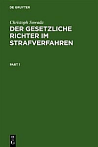 Der Gesetzliche Richter Im Strafverfahren (Hardcover)