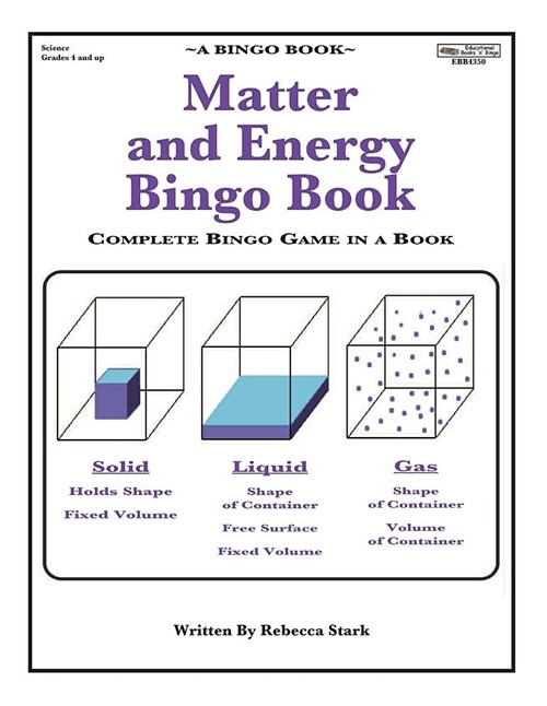 Matter and Energy Bingo Book: Complete Bingo Game in a Book (Paperback)