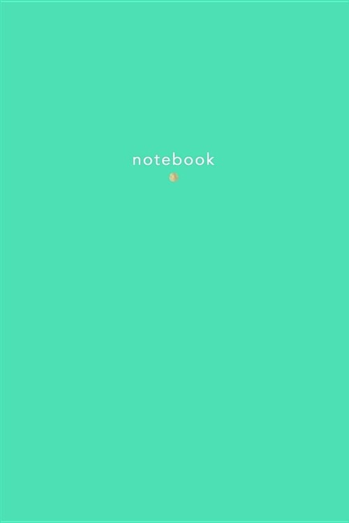Notebook: Classic Lined Notebook Journal 120 Pages Tropical Turquoise (Paperback)