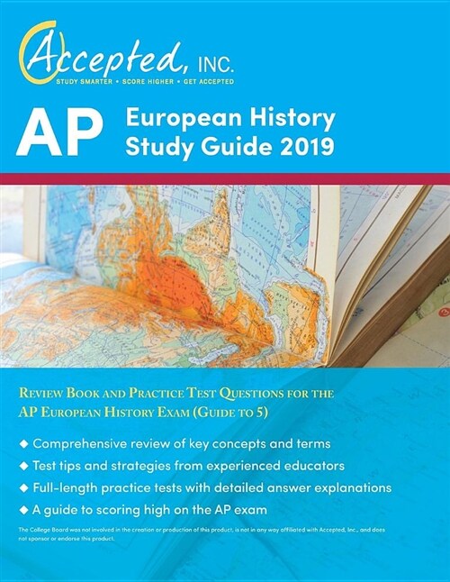 AP European History Study Guide 2019: Review Book and Practice Test Questions for the AP European History Exam (Guide to 5) (Paperback)