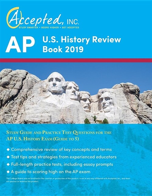 AP Us History Review Book 2019: Study Guide and Practice Test Questions for the AP Us History Exam (Guide to 5) (Paperback)
