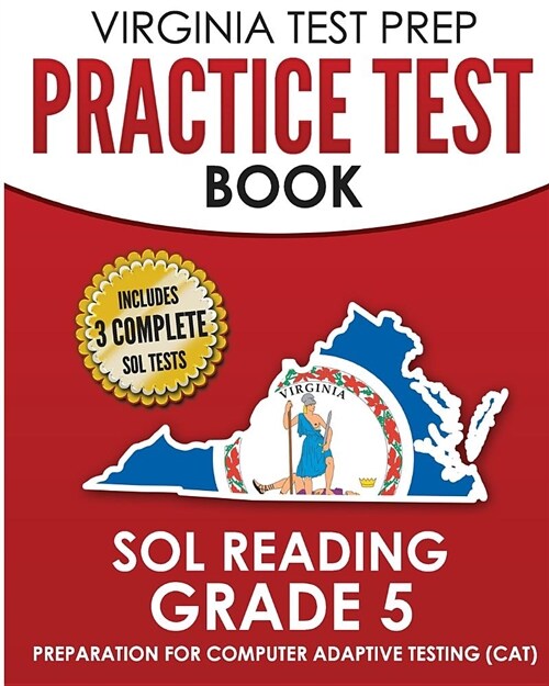 Virginia Test Prep Practice Test Book Sol Reading Grade 5: Preparation for Computer Adaptive Testing (Cat) (Paperback)