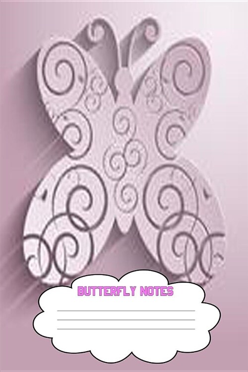 Butterfly Notes: Butterfly Journal Notebook 6 X 9 100 Pages College Ruled Line Paper (Paperback)