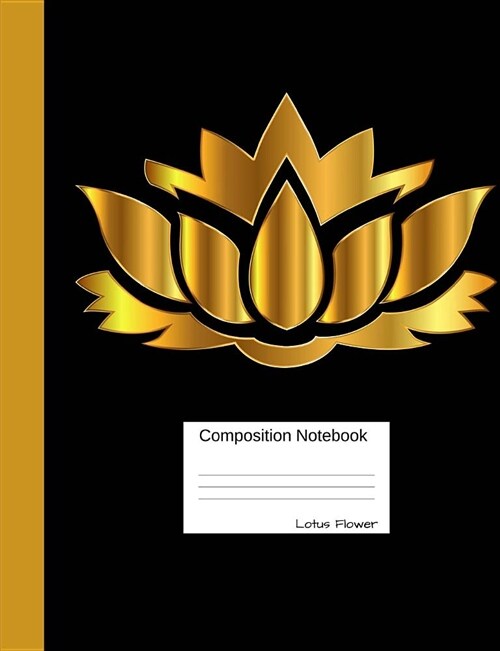 Lotus Flower Composition Notebook: Dot Grid Paper Book, Dotted Blank Pages to Write in for School, Take Notes, for Kids and Teens, Students and Teache (Paperback)