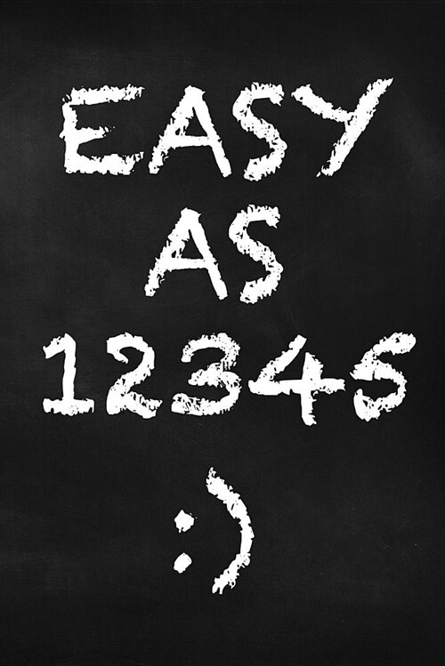 Easy as 12345: Password Organizer. 6x9 - Password Journal Logbook to Keep Track of Website Addresses, Passwords, Usernames and Person (Paperback)