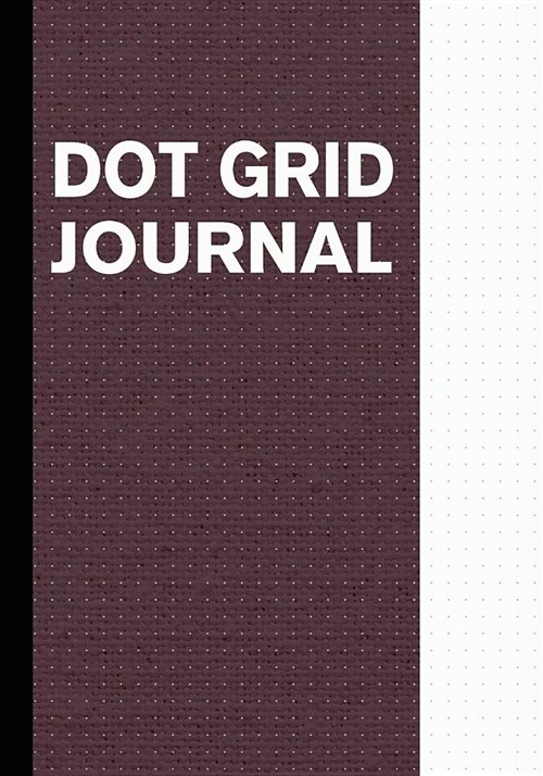Dot Grid Journal: Notebook 100 Pages (7 x 10) Linen Pattern 3 (Paperback)