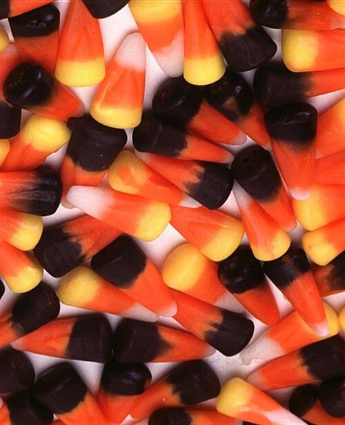 School Composition Book Dark Candy Corn Halloween Treats 130 Pages: (notebook, Diary, Blank Book) (Paperback)