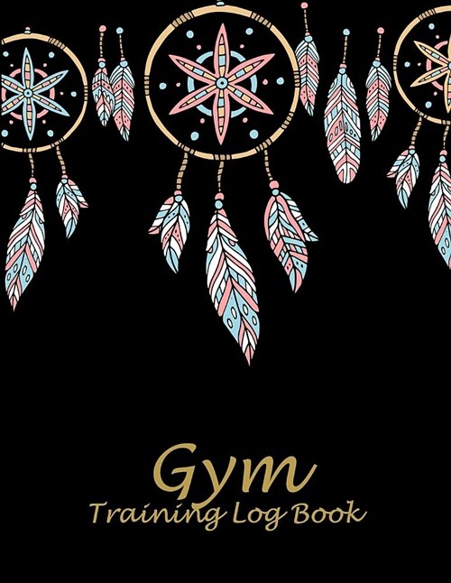 Gym Training Log Book: Black Book, 2019 Weekly Meal and Workout Planner and Grocery List 8.5 X 11 Weekly Meal Plans for Weight Loss & Diet Pl (Paperback)