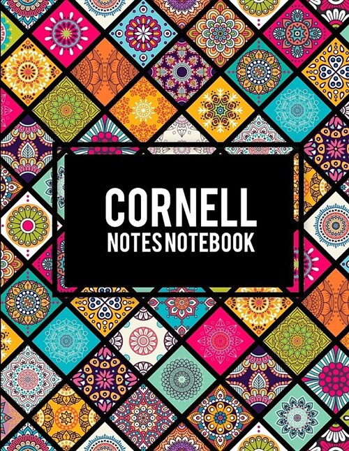 Cornell Notes Notebook: Vintage Mandala Design, 8.5 X 11 Cornell Notes Journal, Note Taking Notebook, Cornell Note Taking System Book, School (Paperback)