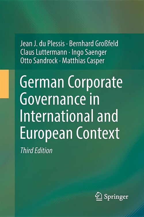German Corporate Governance in International and European Context (Paperback)
